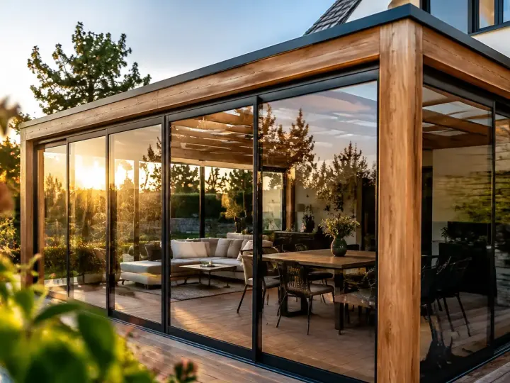 Pergola fermée par des baies coulissantes sans autorisation, le notaire en exige la preuve des années après