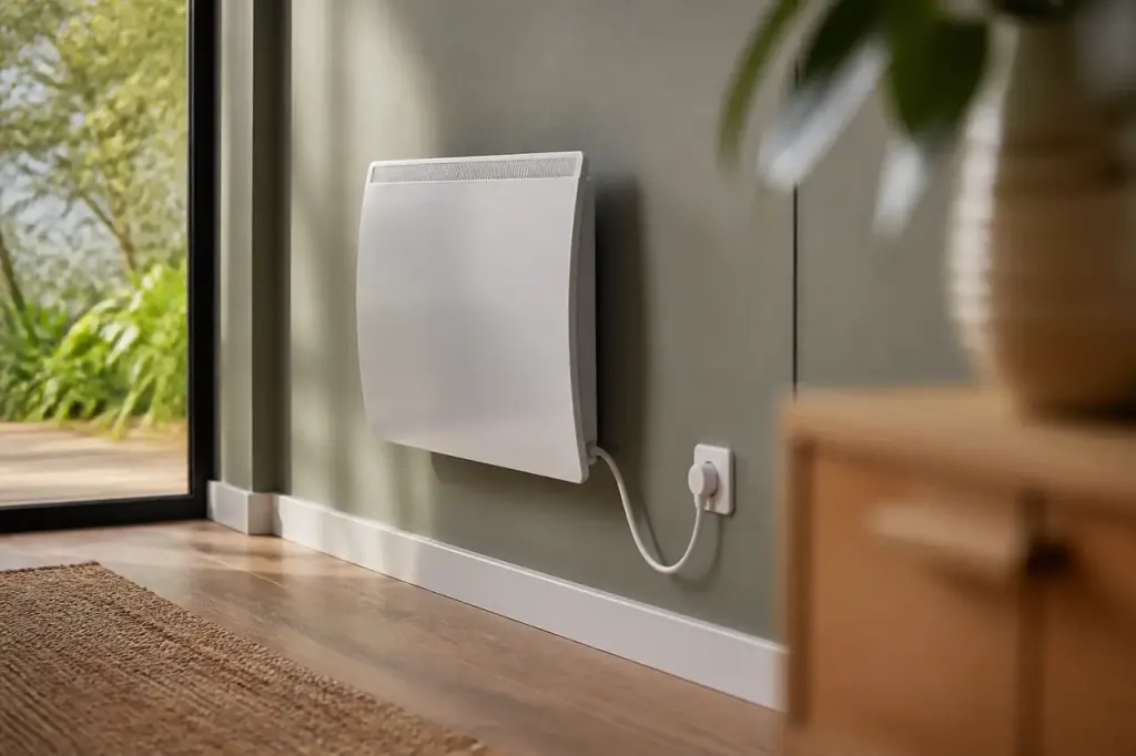 Radiateur d appoint fixe au mur avec cable